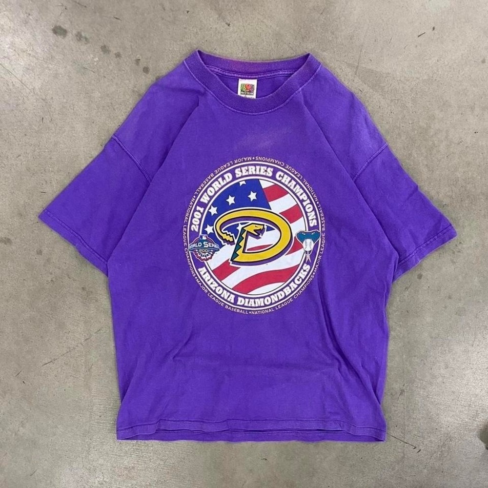 Vintage Arizona Diamondbacks 2001 World Series MLB Baseball Champions Size XL